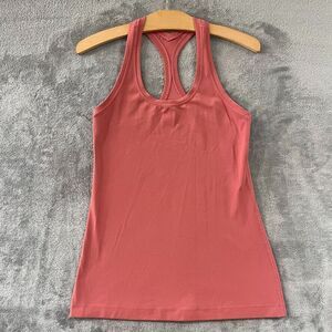 Lululemon Cool Racerback NULU Top Pink Rustic Activewear Coral SIZE 6?